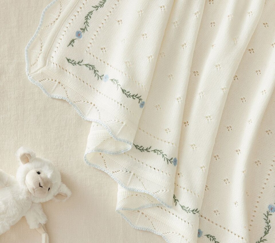 AERIN Pointelle Baby Blanket Pottery Barn Kids AU